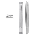 Stainless Steel Eyebrow Tweezer | Precision Hair Removal Tool Eyebrow Tweezer QXL Silver