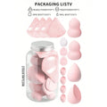 15-Pc Honey Pot Makeup Sponge Set | Beauty Blenders & Puffs Makeup Sponge Set QXL Honeypot-pink