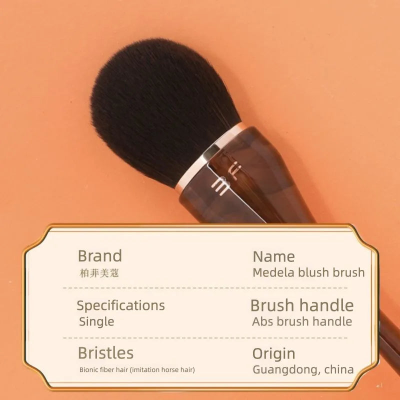 Soft Bristle Blush & Contour Makeup Brush | Synthetic Fiber Blush Contour Brush QXL