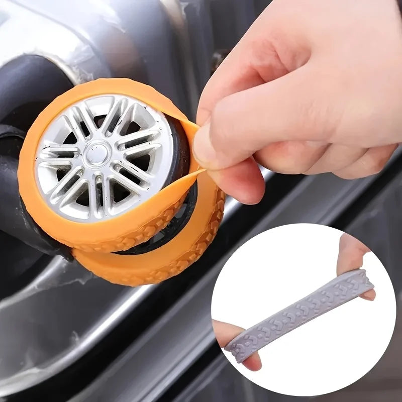 Suitcase Wheel Covers | Silent Shock-Absorbing Floor Protectors Luggage Wheel Covers QXL