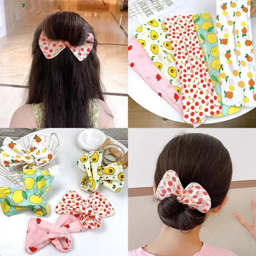 DIY Cloth Hair Bun Maker Headband | Multicolor Curler Hair Bun Maker QXL
