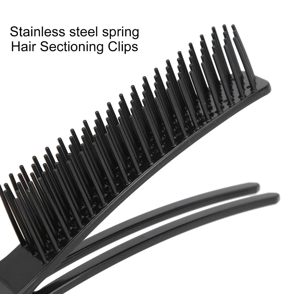 Black Long Hair Sectioning Clip | Anti-Slip Salon Clip Hair Sectioning Clip QXL