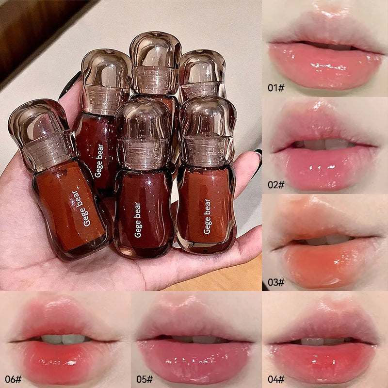 Gegebear Crystal Gloss Lip Lacquer | Hydrating Mirror Finish Lip Gloss QXL