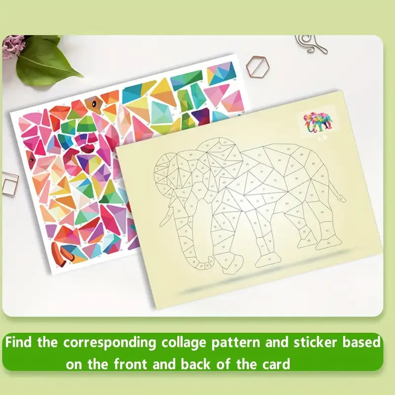 8-Pack 3D Geometric Sticker Puzzle Kit | DIY Craft for Kids & Adults DIY Craft Kit QXL