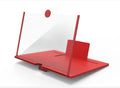10/12 Inch Phone Screen Magnifier | Foldable Fresnel Lens Stand Phone Screen Magnifier QXL 10 inch Red