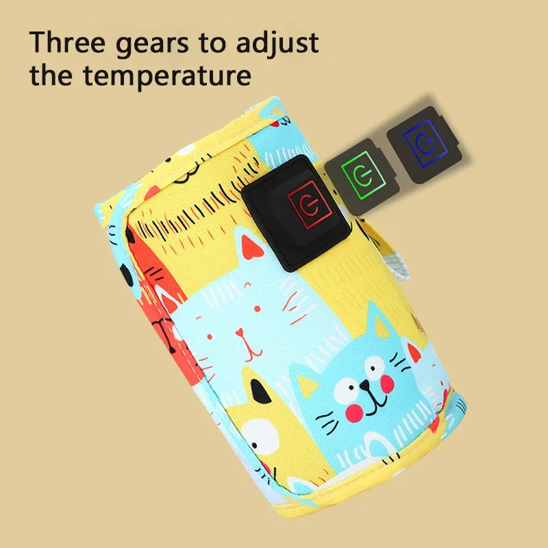 USB Baby Bottle Warmer Travel Bag | Portable Stroller Insulated Baby Bottle Warmer QXL