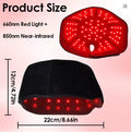 Red & Infrared Light Therapy Hair Growth Cap | USB Charging Light Therapy Hair Cap QXL Without brim
