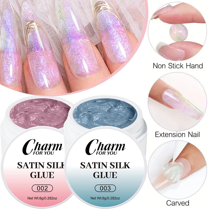 8g No-Wipe Satin Gel Nail Art Pigment | 3D Oil Painting Design Nail Art Gel Pigment QXL