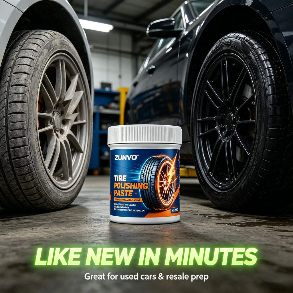 Tire Polishing Paste | Blacken, Glaze & Protect Car Tires Tire Polishing Paste QXL