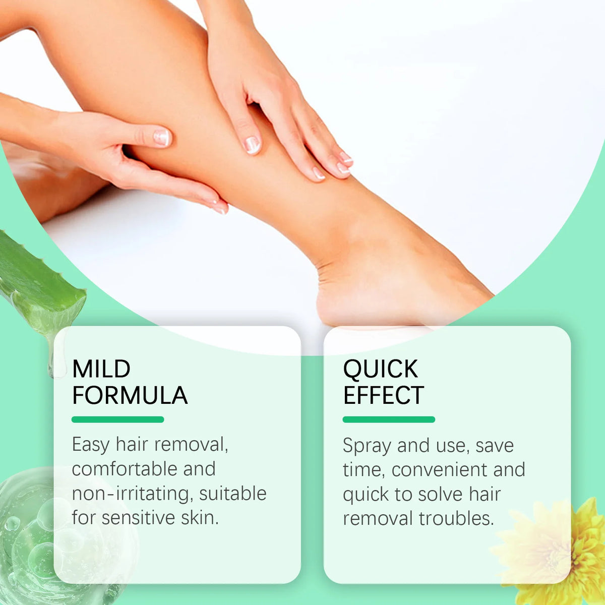 Ouhoe Hair Removal Spray – Depilatory Mist 30ml Depilatory Spray QXL