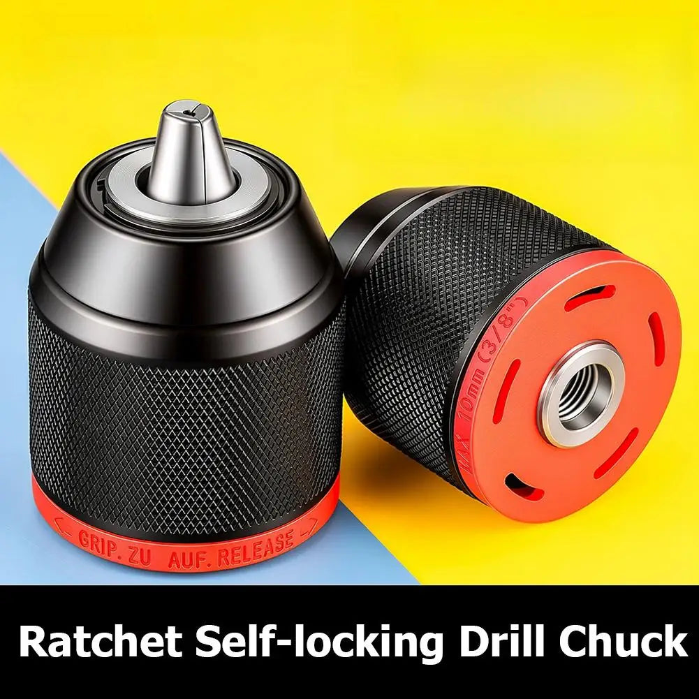 Keyless Ratchet Self-Locking Drill Chuck | 3-Jaw Metal Keyless Drill Chuck QXL