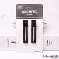 2-Pack Black Rhinestone Hair Clips | Geometric Styling Rhinestone Hair Clips QXL B-3 6cm 2Pcs