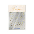 5D Japanese Retro Nail Stickers | Gold Silver Fire Star Decals