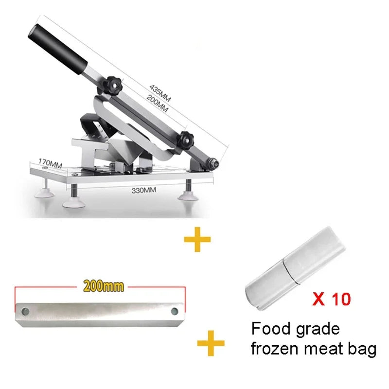 Stainless Steel Manual Meat & Bone Cutter Cleaver | S & M Meat & Bone Cleaver QXL B