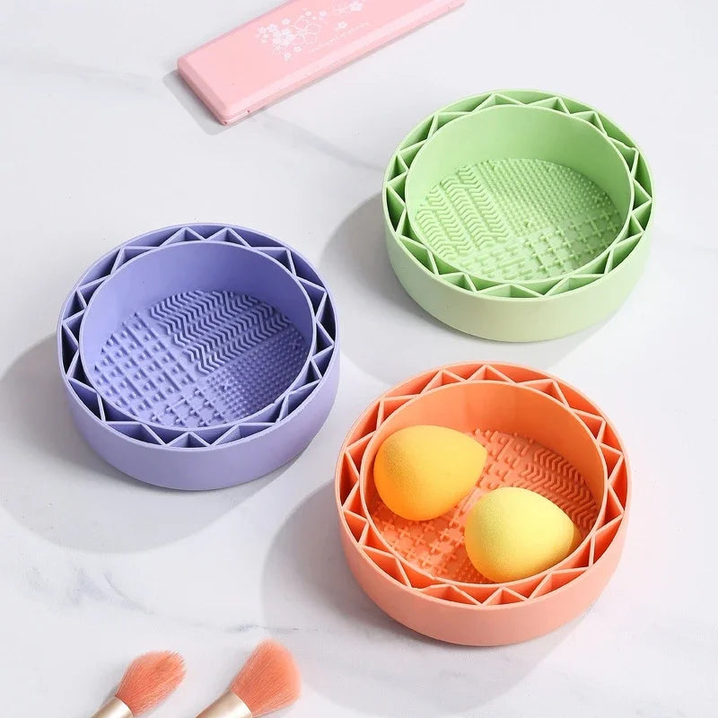 Silicone Makeup Brush Cleaner Scrubbing Pad & Cleaning Mat Brush Cleaner Pad QXL
