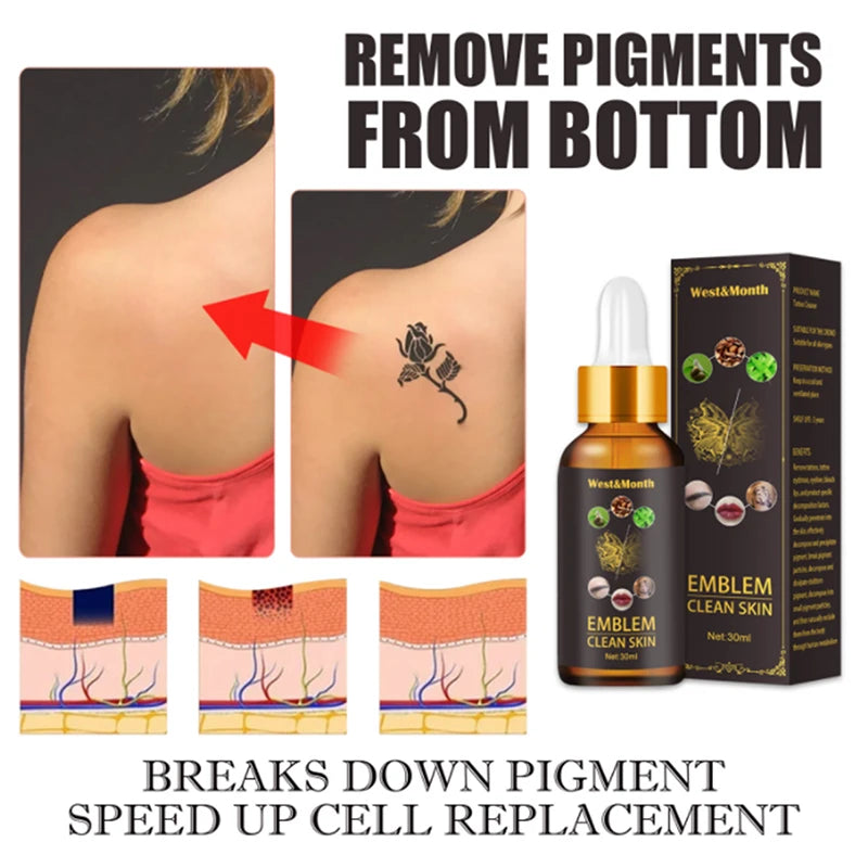 30ml Tattoo Fading Liquid | Microblading Pigment Corrector Tattoo Fading Liquid QXL