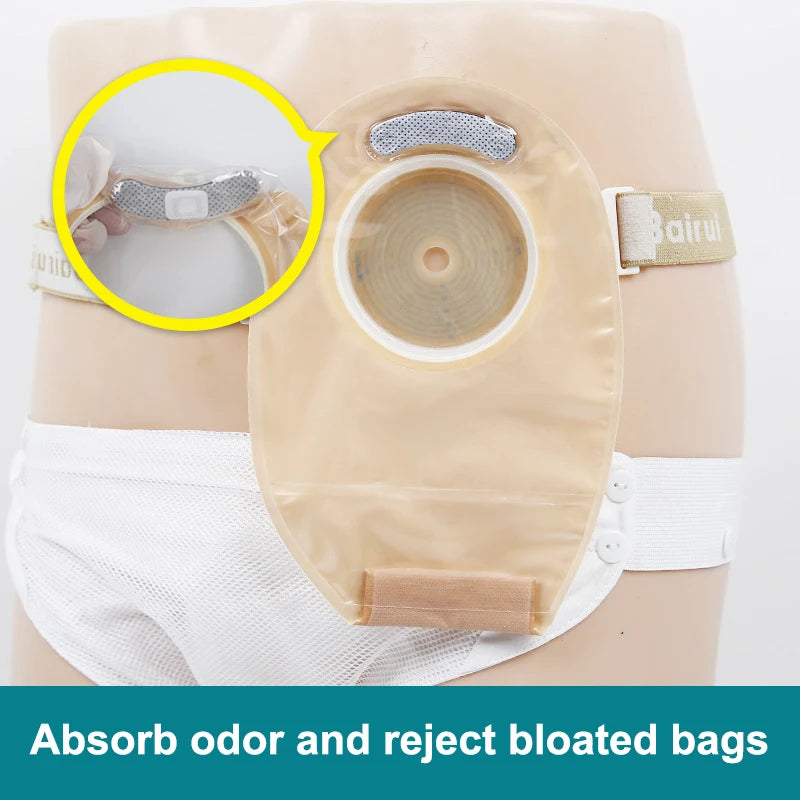 Two-Piece Drainable Colostomy Bags | Ileostomy Stoma Pouches 10pk Ostomy Colostomy Bags QXL