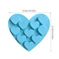 Heart Silicone Chocolate Mold – Candy, Jelly & Ice Cube Tray Silicone Baking Mold QXL 1pcs