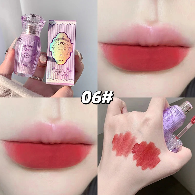 Gege Bear Matte Powder Lip Mud | No-Transfer Long-Lasting Matte Lip Mud QXL 06