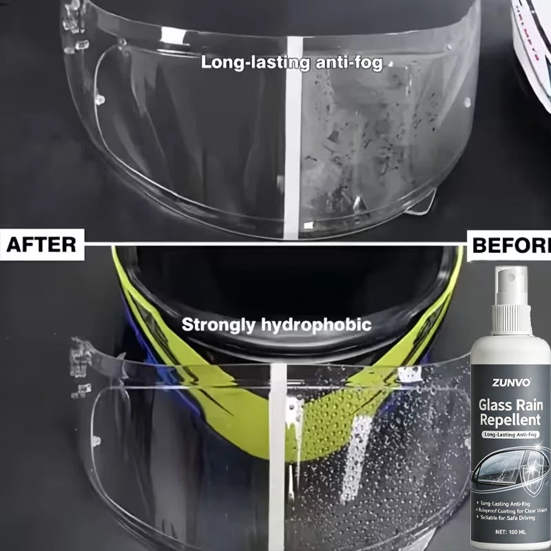 Car Windshield Hydrophobic Coating | Anti-Fog Rain Repellent Windshield Glass Coating QXL
