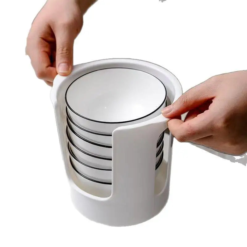 2-Layer Dish Drying Rack | Bowl & Tableware Organizer Dish Drying Rack QXL White one size