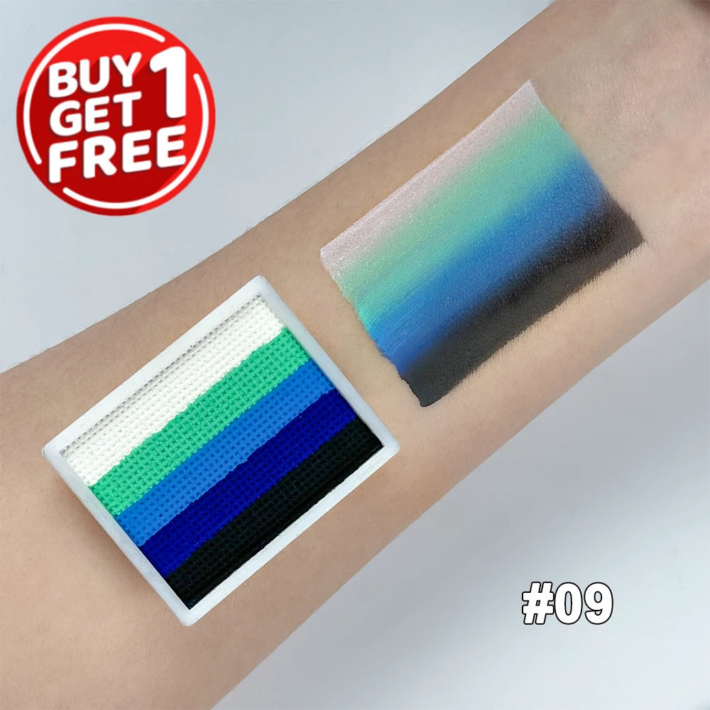 2-Pack UV Glow Neon Water-Activated Face & Body Paint Set UV Face Body Paint QXL 2pcs-09