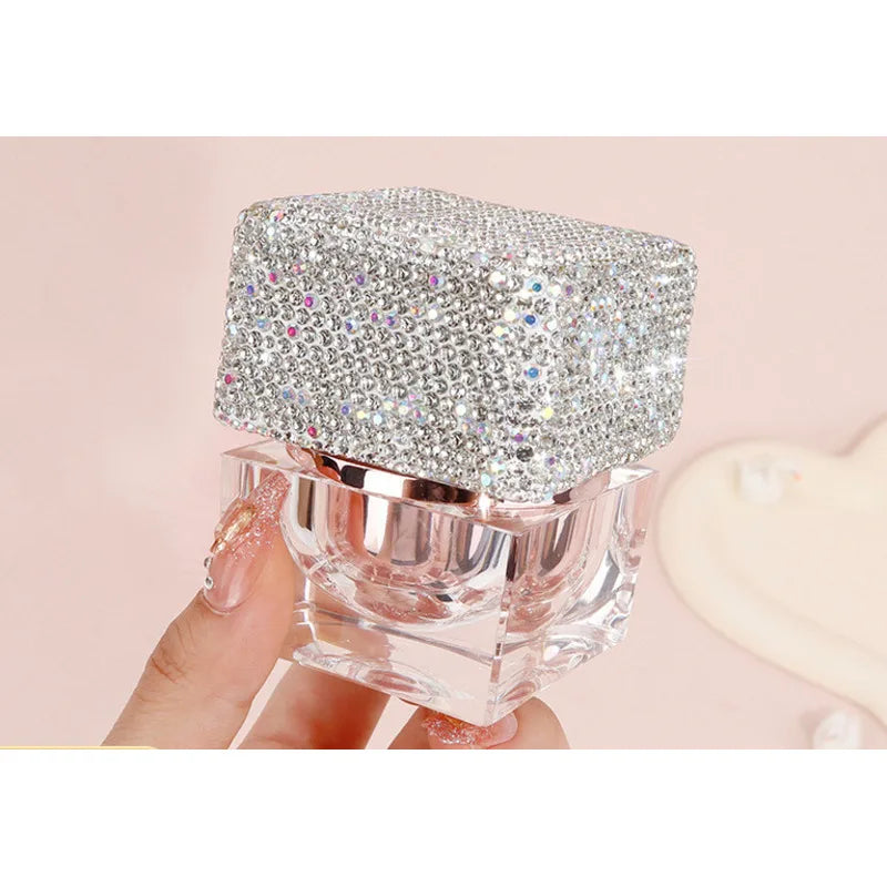 30g Square Acrylic Empty Face Cream & Lotion Bottle | Refillable Cosmetic Jar QXL