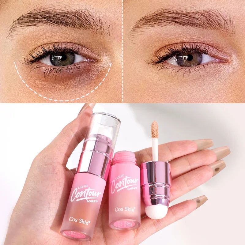 Double-Head Matte Contour & Highlighter Liquid Stick – 5g Contour Highlighter Stick QXL