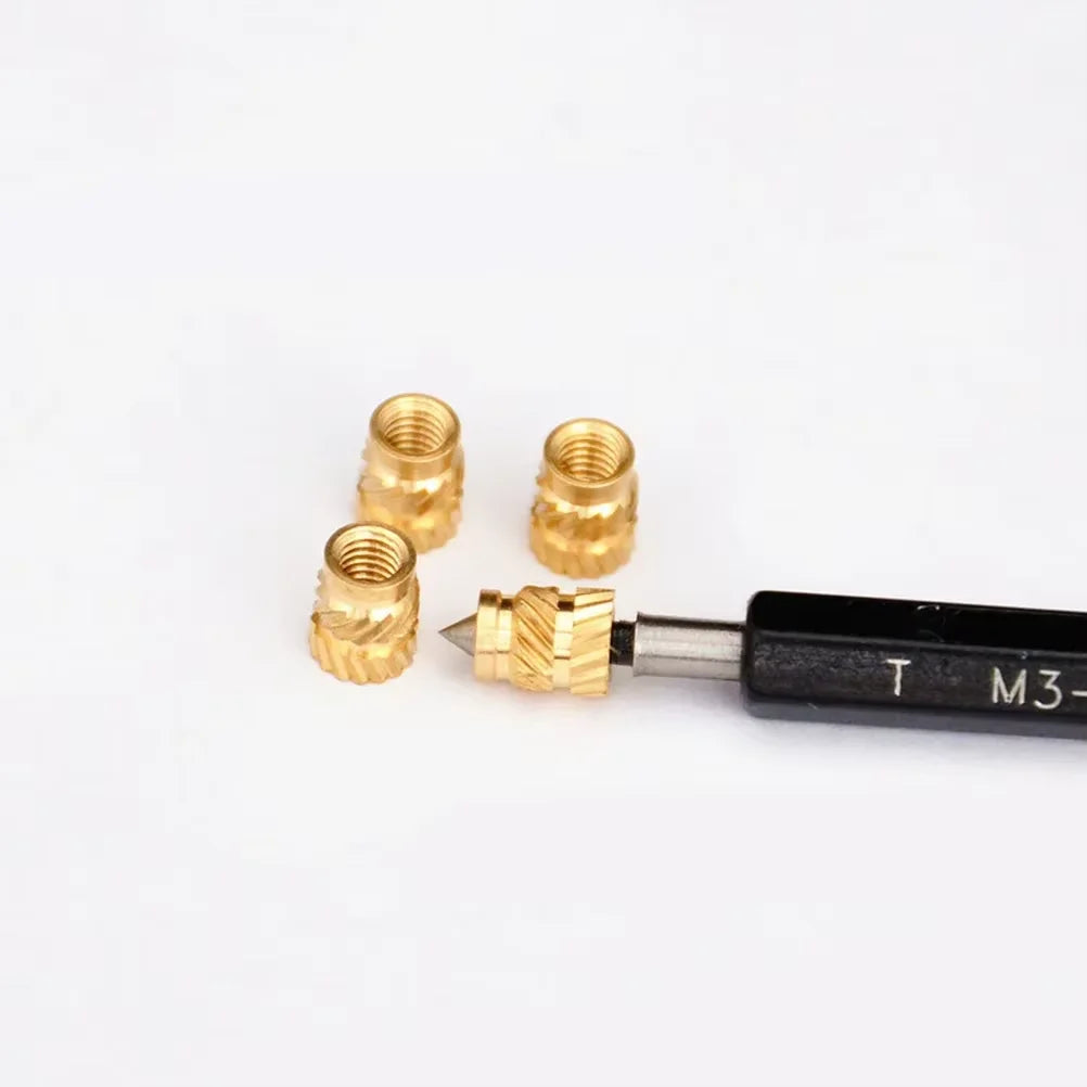 M3 Brass Heat Set Threaded Inserts M3x5x4 for 3D Printing – 20pk Threaded Insert Nuts QXL