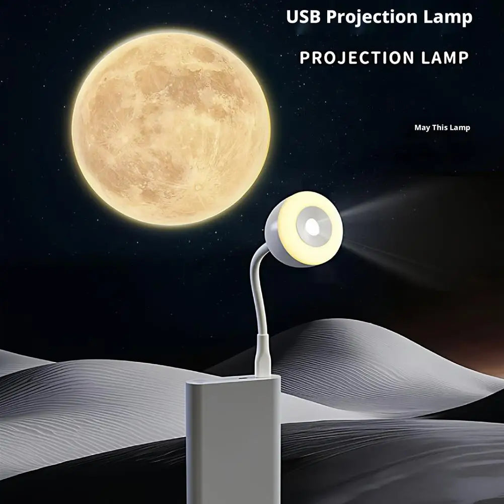 Starry Sky Moon Projector Night Light | LED Bedside Lamp Projector Night Light QXL