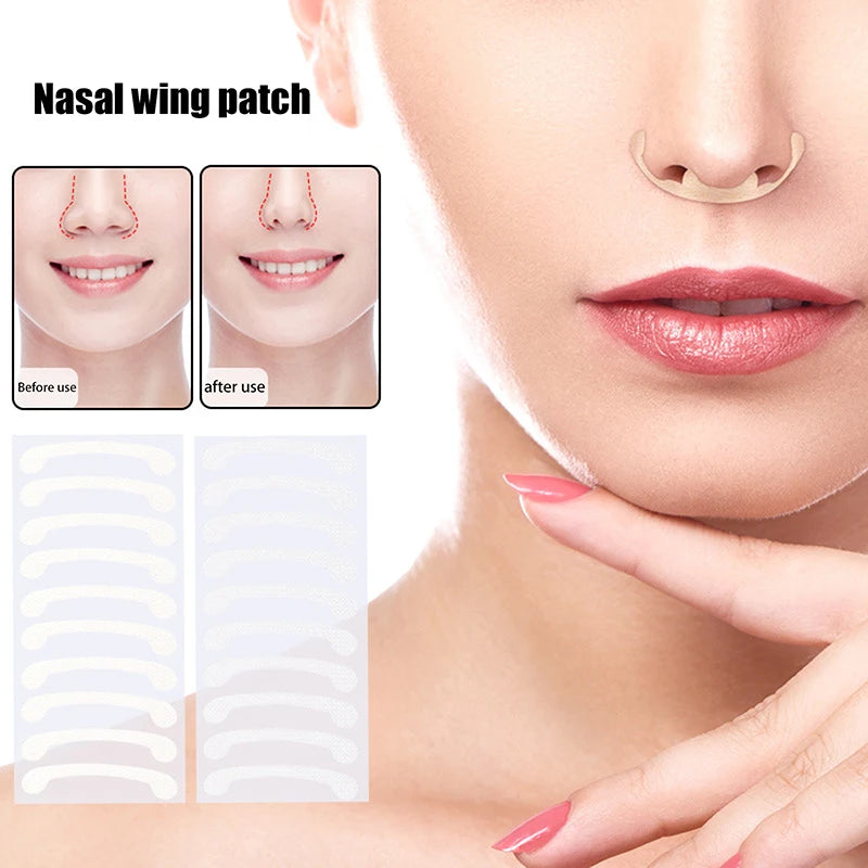 Invisible Nose Wing Slimming Patches | 10-Pack Makeup Tool Nose Shaping Patch QXL