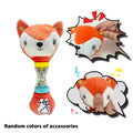 Fox & Koala Baby Hand Rattle | Grip & Motor Skills Toy Baby Hand Rattle QXL Fox-orange