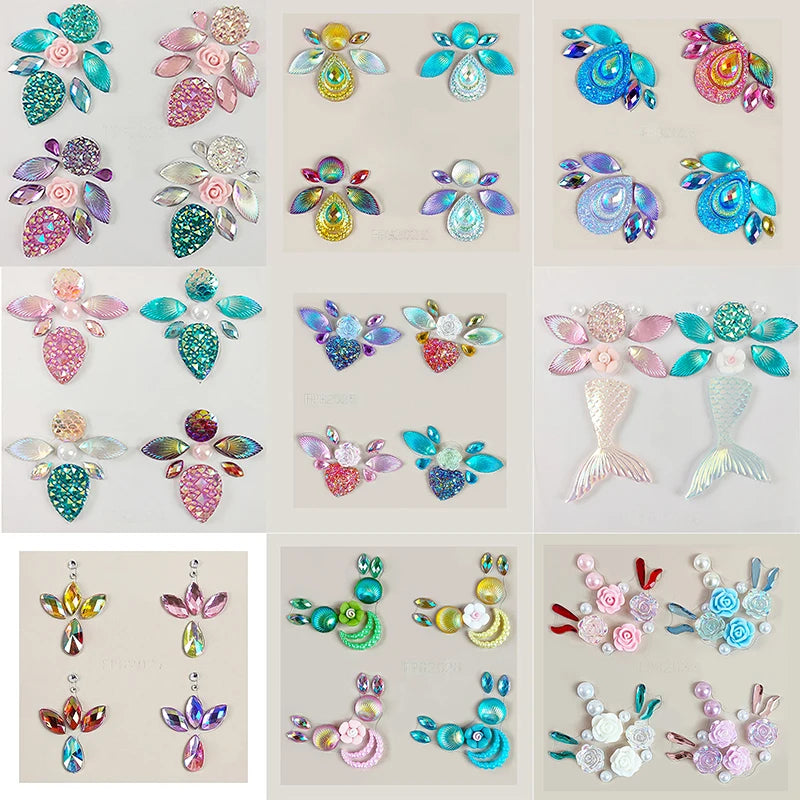 3D Face Rhinestone Crystal Stickers | Body Art Jewels Face Jewel Stickers QXL