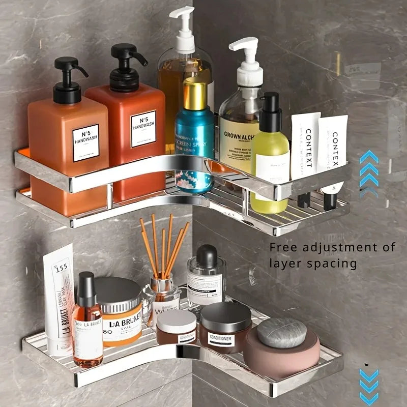 No-Drill Wall Organizer | Rustproof Steel Shower Soap Holder Shower Caddy Organizer QXL