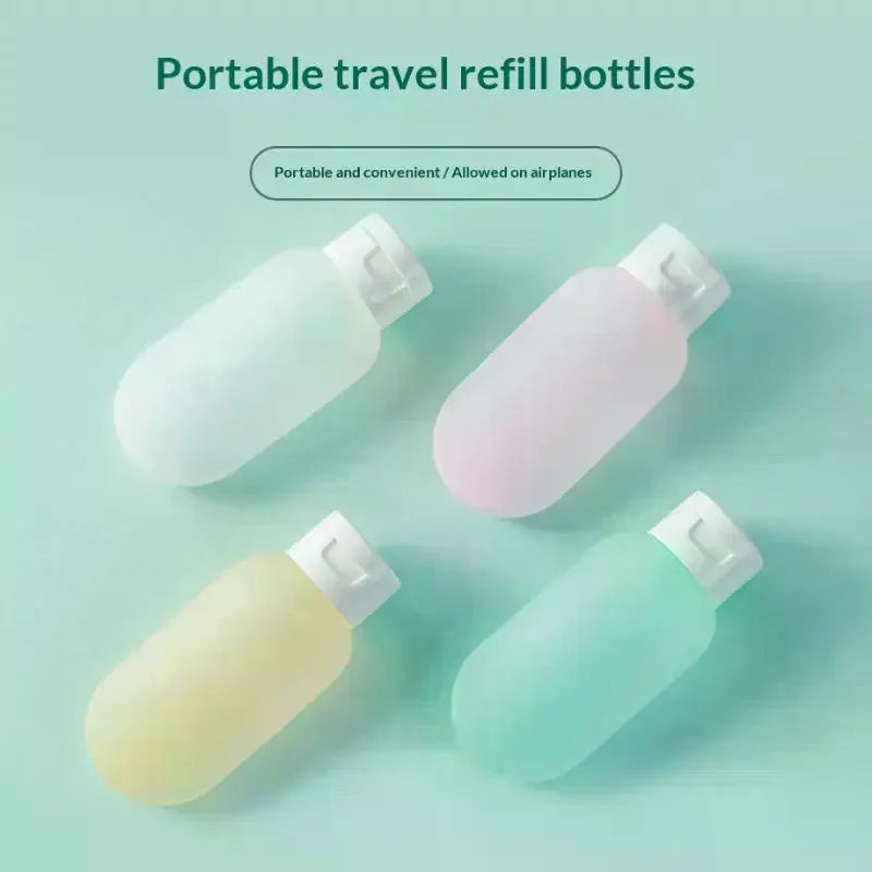 3-Pack 60ml Silicone Travel Squeeze Bottles | Leak-Proof Travel Squeeze Bottles QXL
