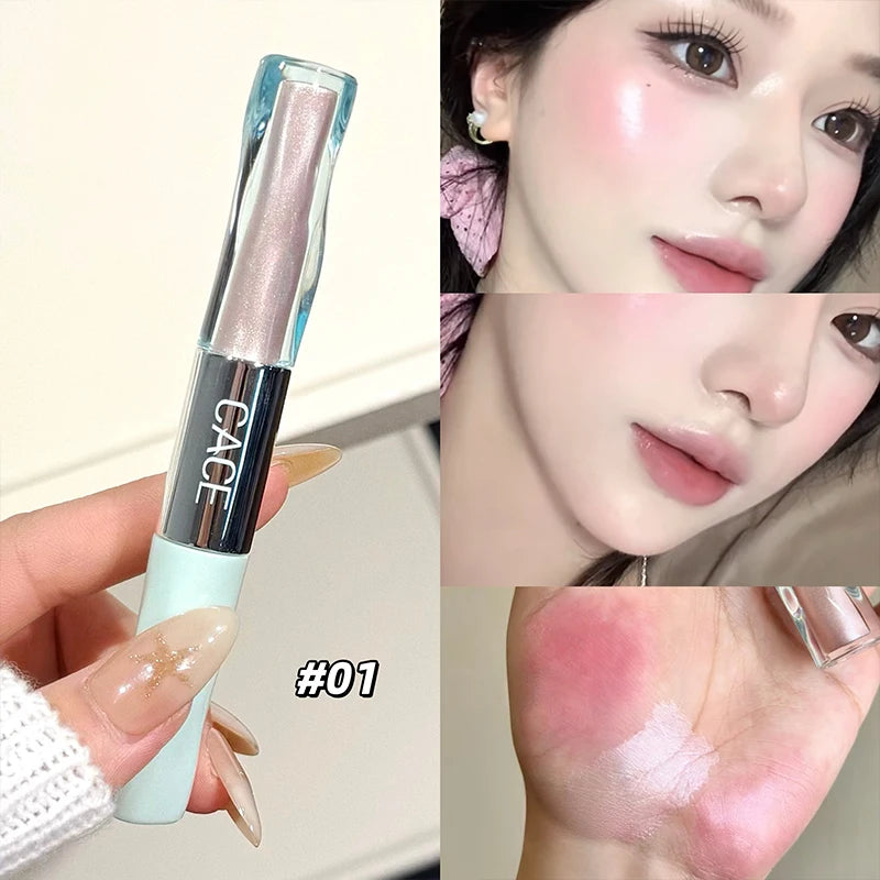 CACE Double-Ended Cream Highlighter & Bronzer Contour Stick Highlighter Bronzer Stick QXL 01