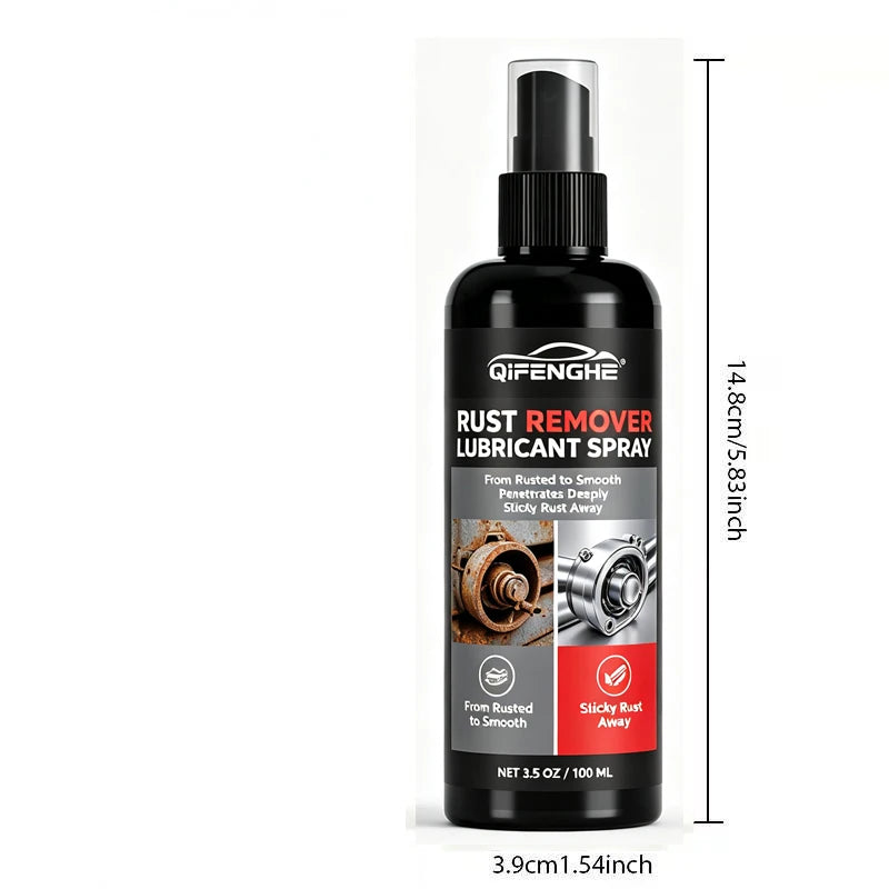 QIFENGHE 100ml Rust Remover Lubricant Spray | Metal & Car Rust Remover Spray QXL