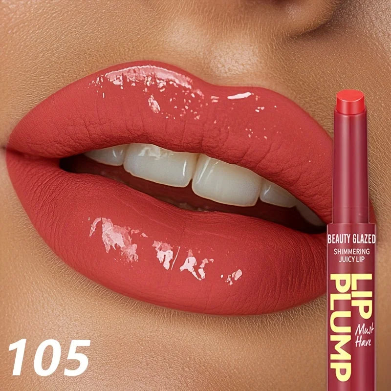 Beauty Glazed 12-Color 2-in-1 Shimmer Gloss & Matte Lipstick Lipstick Pen QXL 105