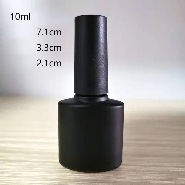 Empty UV Nail Gel Polish Bottles with Brush 10/15mL – Black Nail Polish Bottle QXL