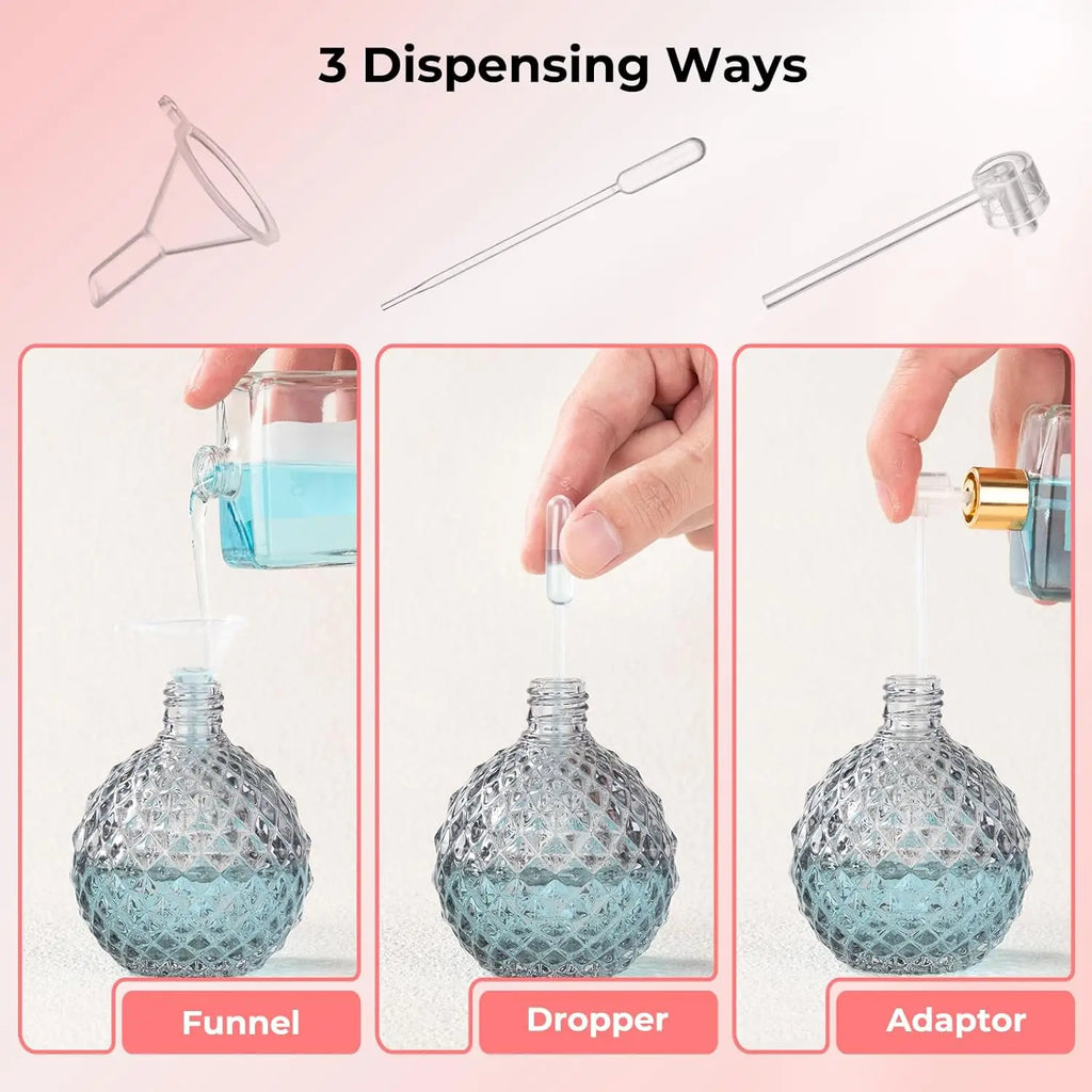 100ml Glass Refillable Perfume Atomizer | Fine Mist Travel Spray Perfume Atomizer QXL