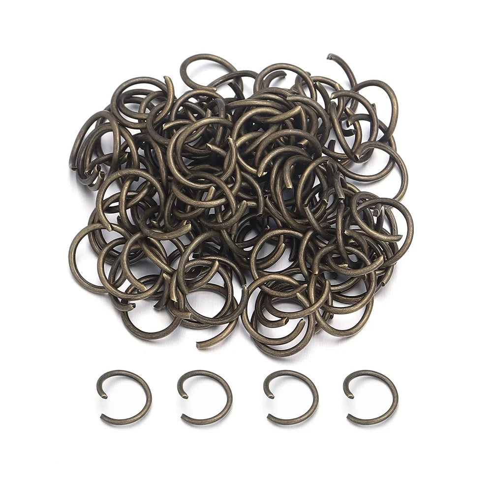 400pcs 4mm Open & Split Jump Rings – Silver Jewelry Connectors Jewelry Jump Rings QXL