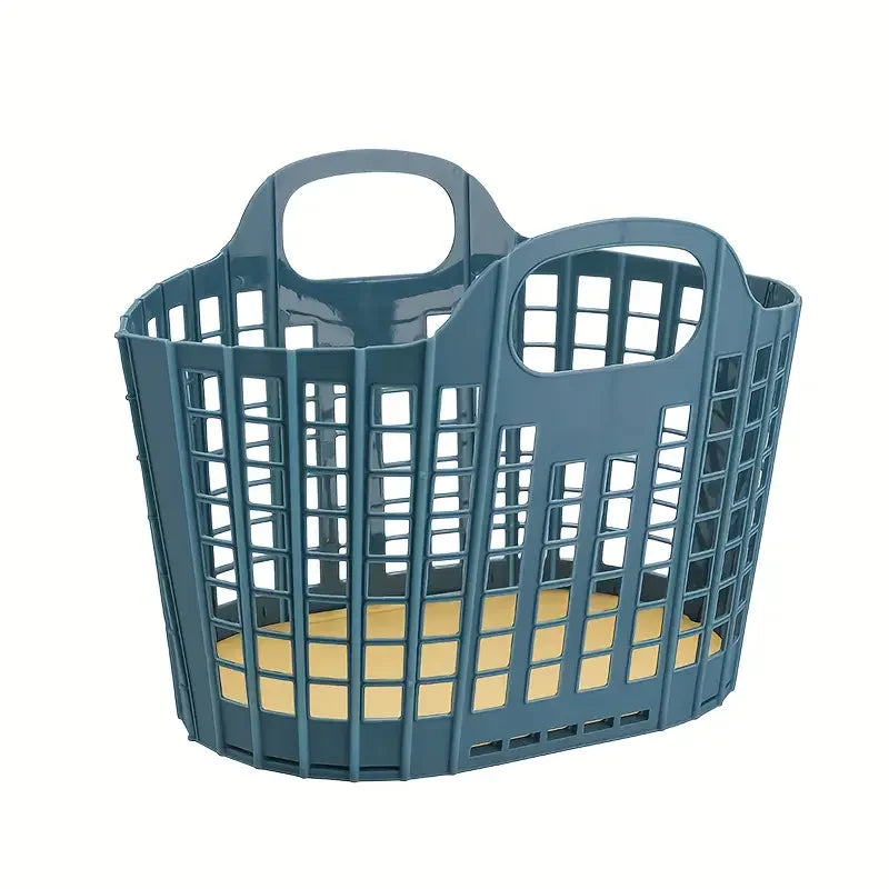 Foldable Collapsible Bucket | Waterproof Tub for Camping & Home Collapsible Storage Bucket QXL blue