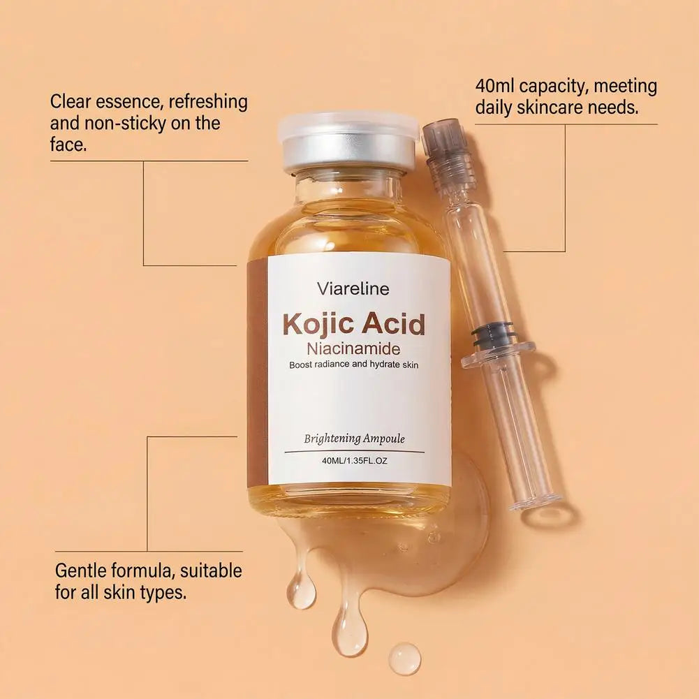 40ml Kojic Acid & Niacinamide Brightening Ampoule Serum Brightening Face Serum QXL