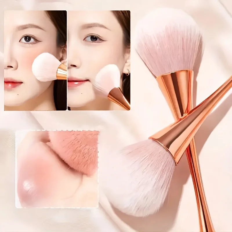 Fluffy Blush & Setting Powder Brush | Nail Cleaning Brush Makeup Brush QXL