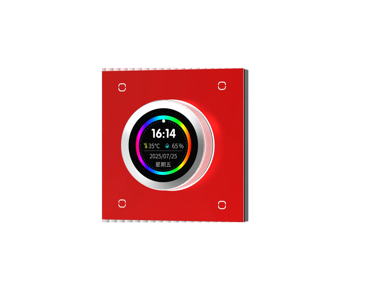 Dreamburgh Tuya 5-in-1 ZigBee Smart Switch | Dimmer & Scene Smart Wall Switch QXL Red