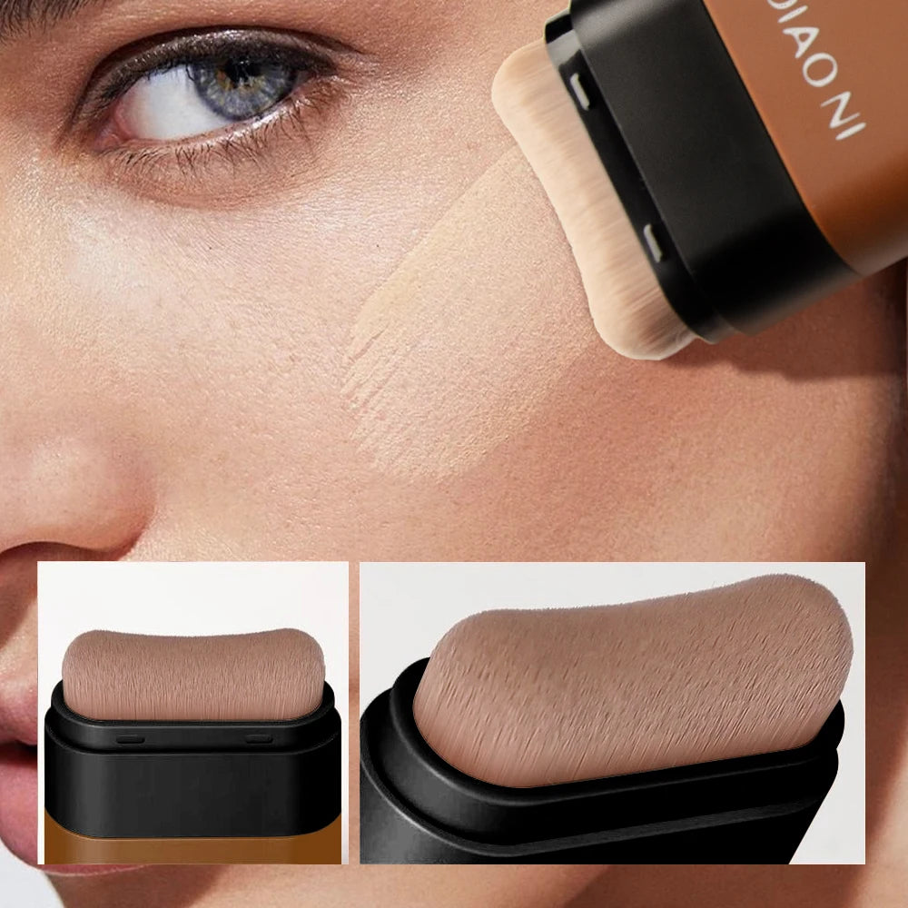 Tioni Dual-Head Foundation Stick with Brush | Long-Lasting Foundation Stick QXL