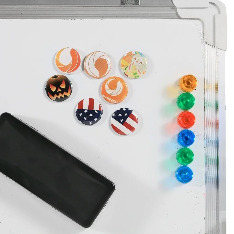 100-Pc DIY Fridge Magnet Button Parts | Badge Maker Supplies Badge Maker Parts QXL