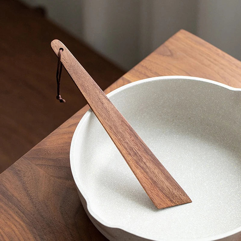 Teak Wood Triangular Spatula | Cooking & Camping Kitchen Tool Wooden Cooking Spatula QXL Default Title