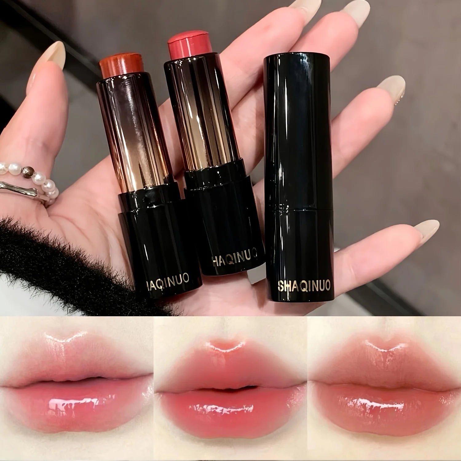 Shiny Hydrating Lipstick | Long-Lasting & Lightweight Coverage Hydrating Lipstick QXL