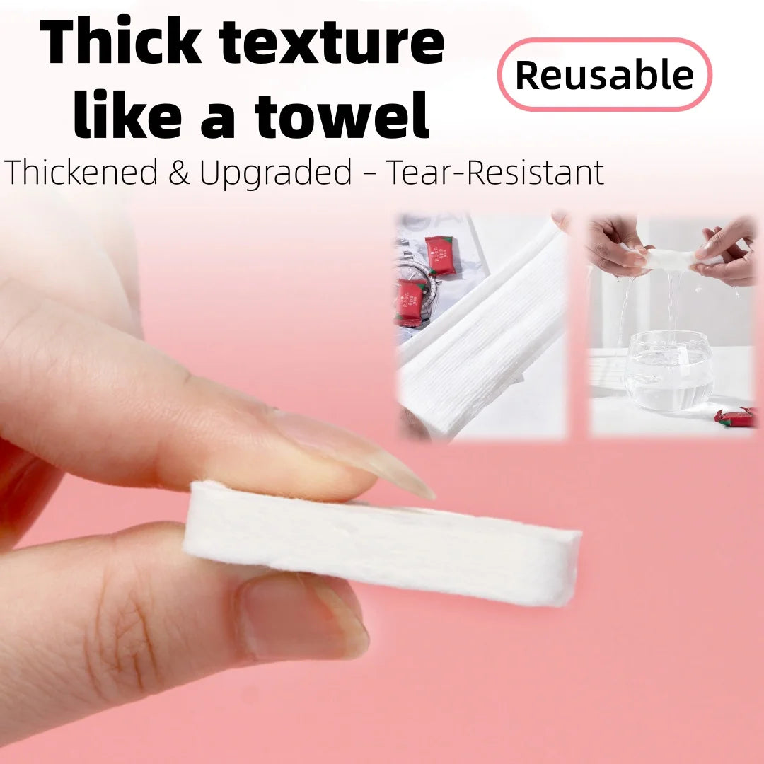 284-Pack Disposable Compressed Face Towels | 100% Cotton Disposable Face Towel QXL